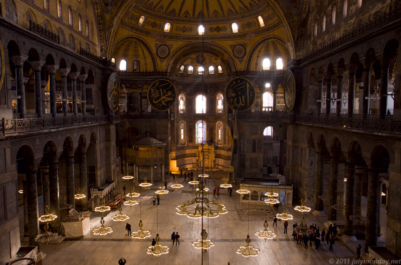 Ἁγία Σοφία, view from the Loge of the Empress
