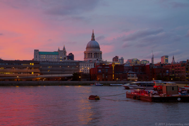 St. Paul's at sunset