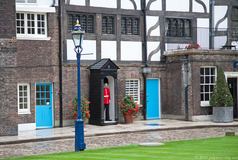 Guarding the Queens House, Tower of London