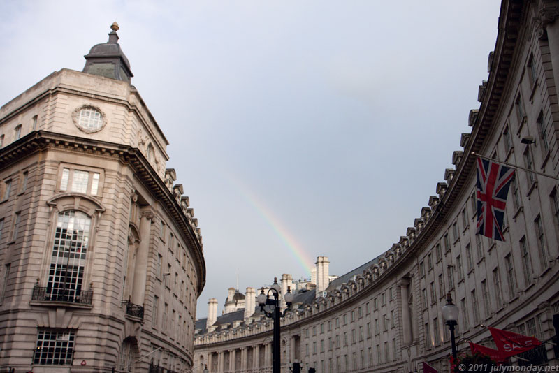 Rainbow over Regent St.