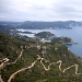 View from Angelokastro to Paleokastritsa